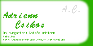 adrienn csikos business card